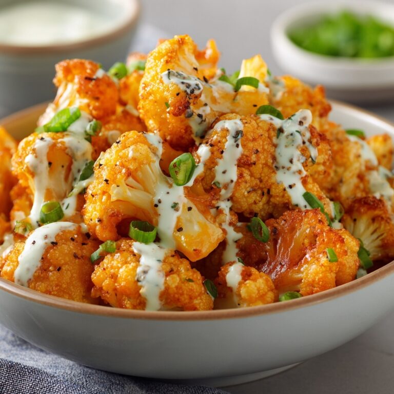 Crispy Air Fryer Buffalo Cauliflower Recipe