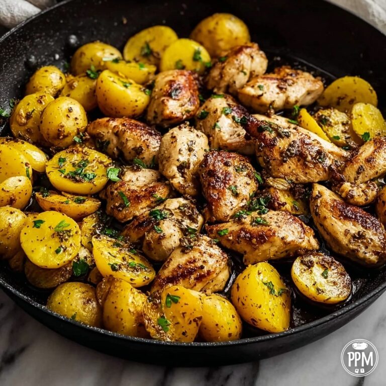 Garlic Butter Chicken and Potatoes Skillet Delight Recipe