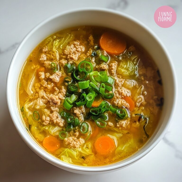 One-Pot Egg Roll Soup with Green Onions and Ginger Recipe