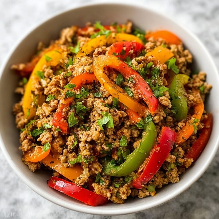 Ground Turkey and Bell Peppers Skillet Recipe