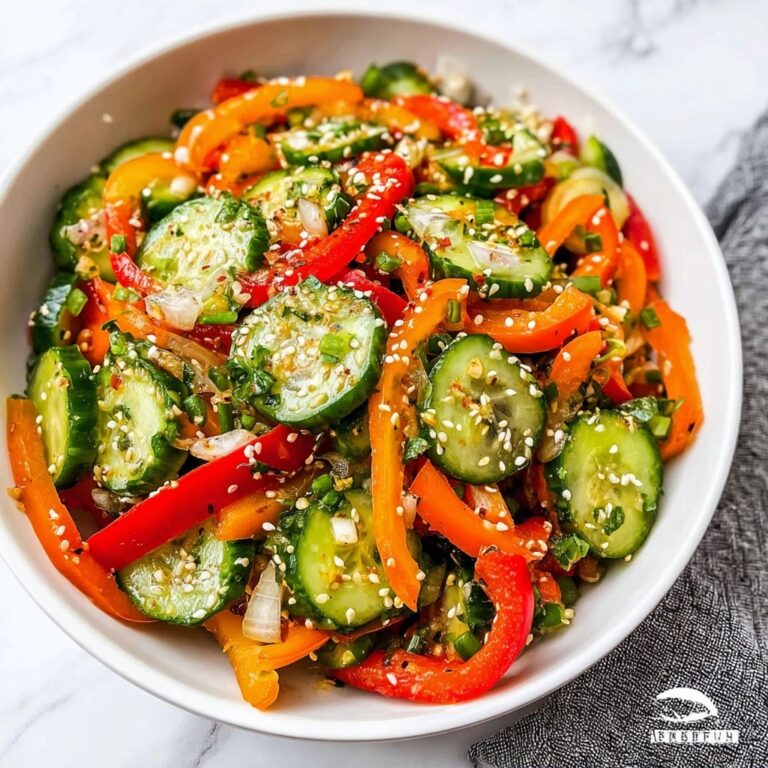 Viral Cucumber Pepper Salad Recipe
