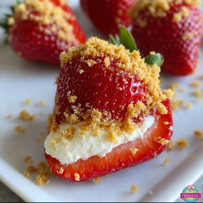 Deviled Strawberries with Cheesecake Filling Recipe