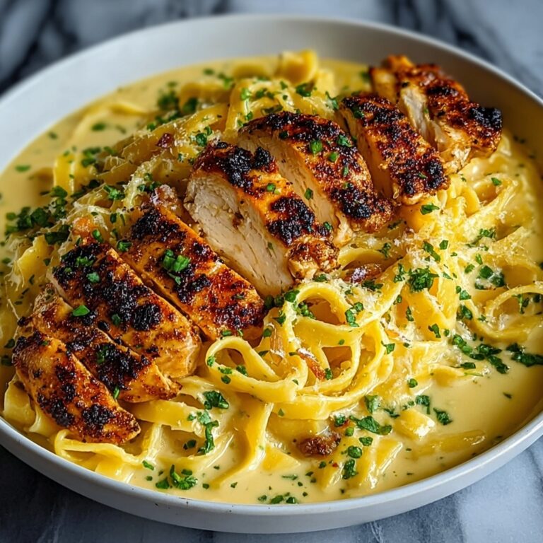 Indulgent Garlic Butter Chicken with Velvety Parmesan Linguine Recipe