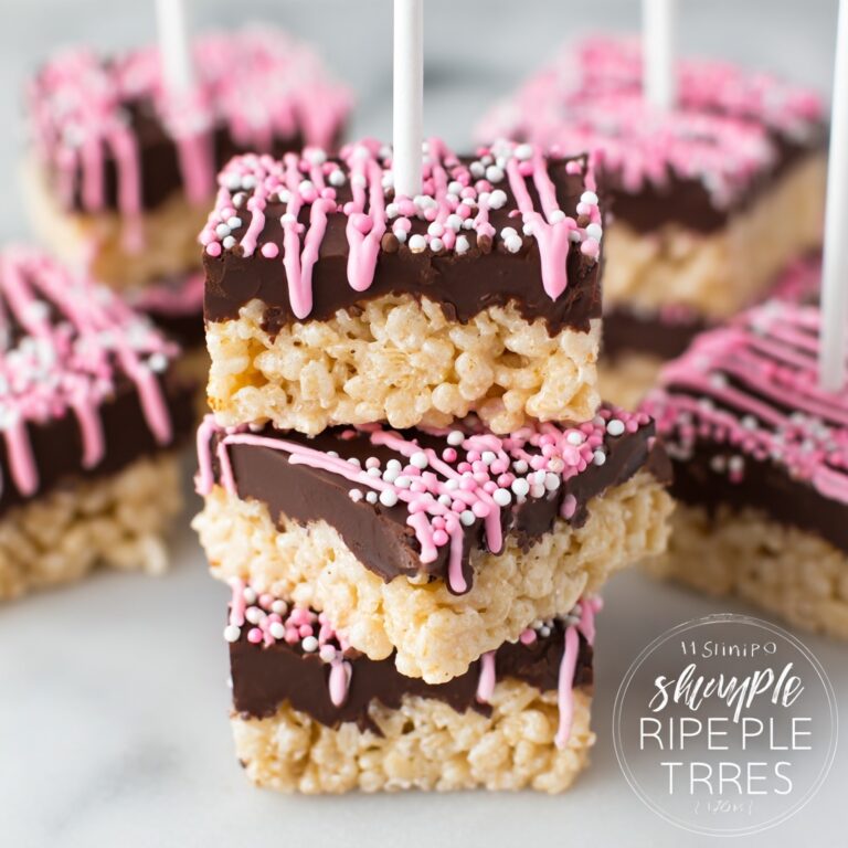 Chocolate-Dipped Rice Krispie Treat Pops Recipe