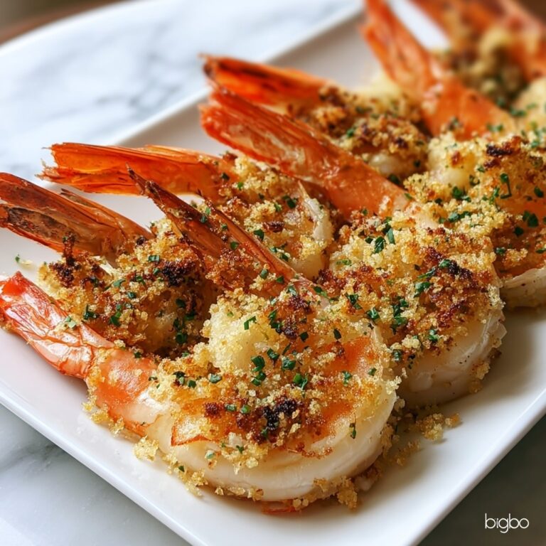 Juicy Baked Jumbo Shrimp Stuffed with Crabmeat Delight Recipe